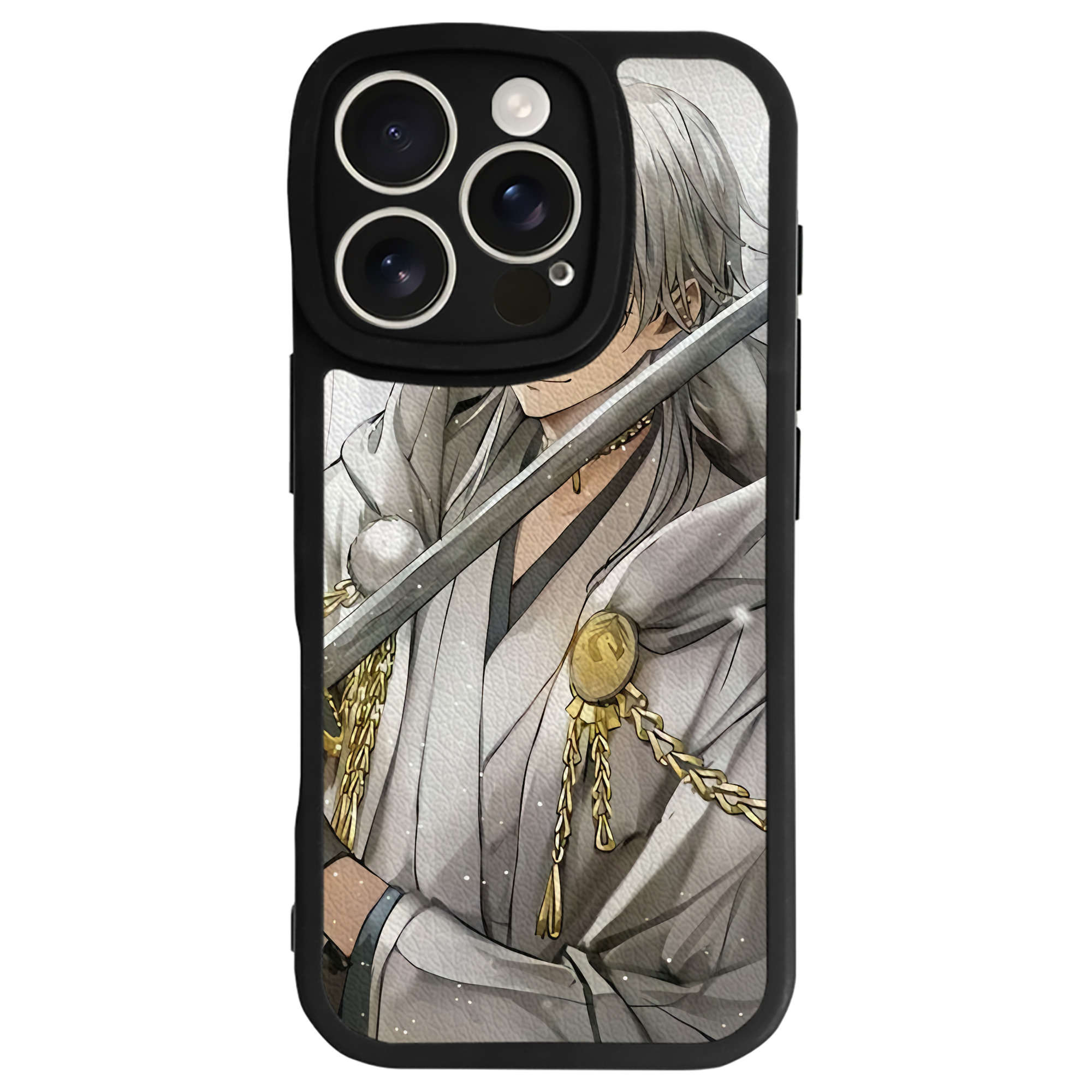 （画像用） 刀剣乱舞 Touken Ranbu 【iPhone 16シリーズ対応】シリコンスマホケース（レザー調） 材質：シリコン